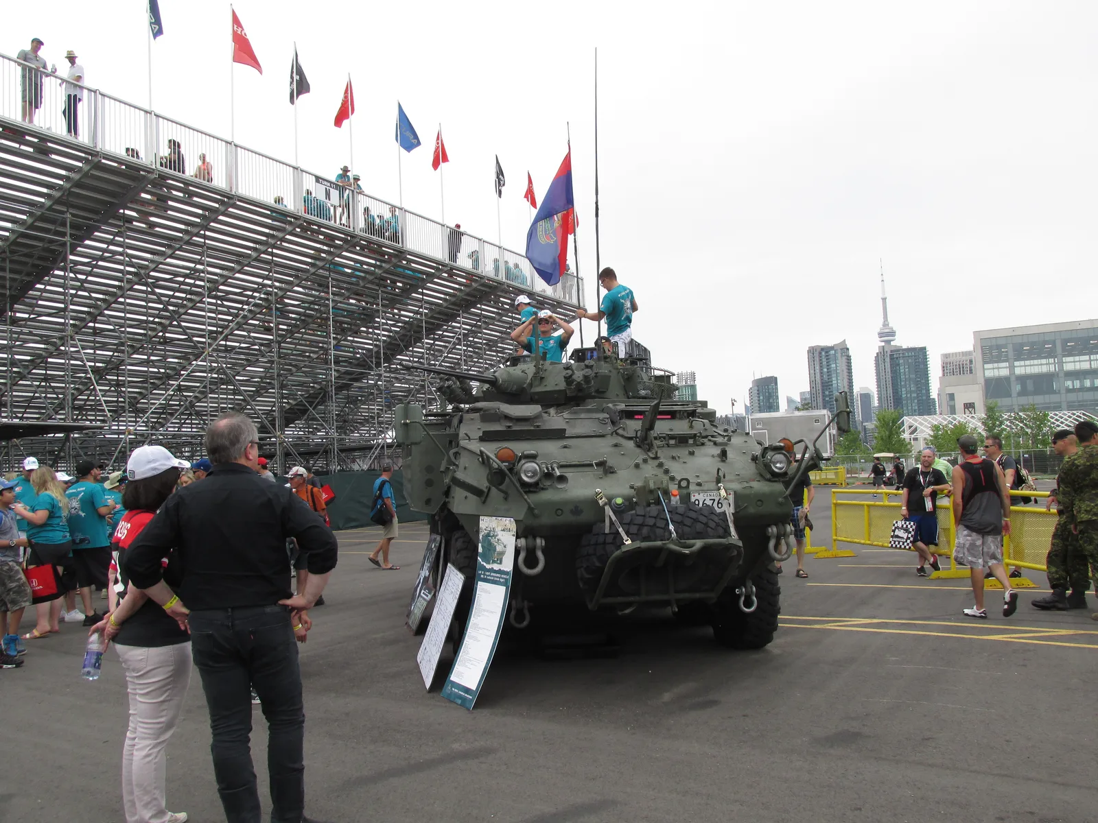 Canadian Army LAV III from General Dynamics Land Systems–Canada displayed at Toronto’s Exhibition Grounds.